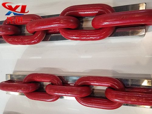 High strength round link chain for mining