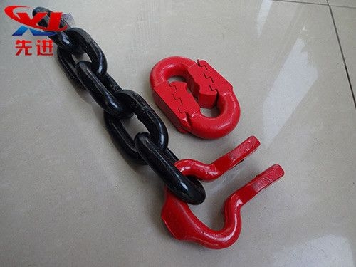 High strength round link chain for mining